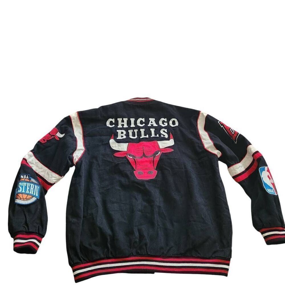 Vintage Jacket Mens XL Jeff Hamilton JH NBA Chicago Bulls 90s Air Michael Jordan